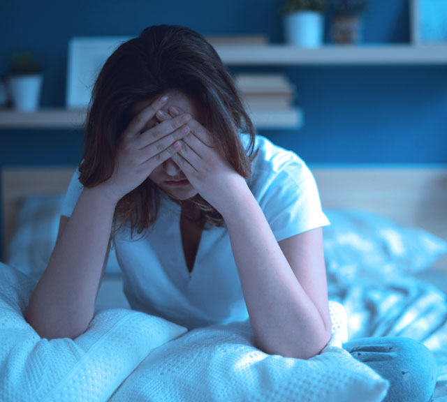 Person finding comfort and support while working through feelings of sadness